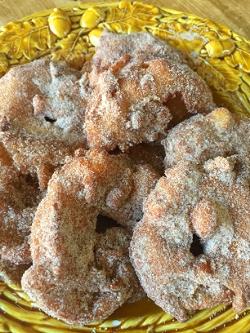 We still had many apples left from our apple picking weekend, so I decided to try my hand at making apple fritters - decadent!  They were a success, look for recipe posted in recipes section!